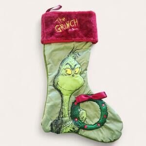 Lights Up, Working 2011 Dr Seuss The Grinch Light Up Christmas Stocking